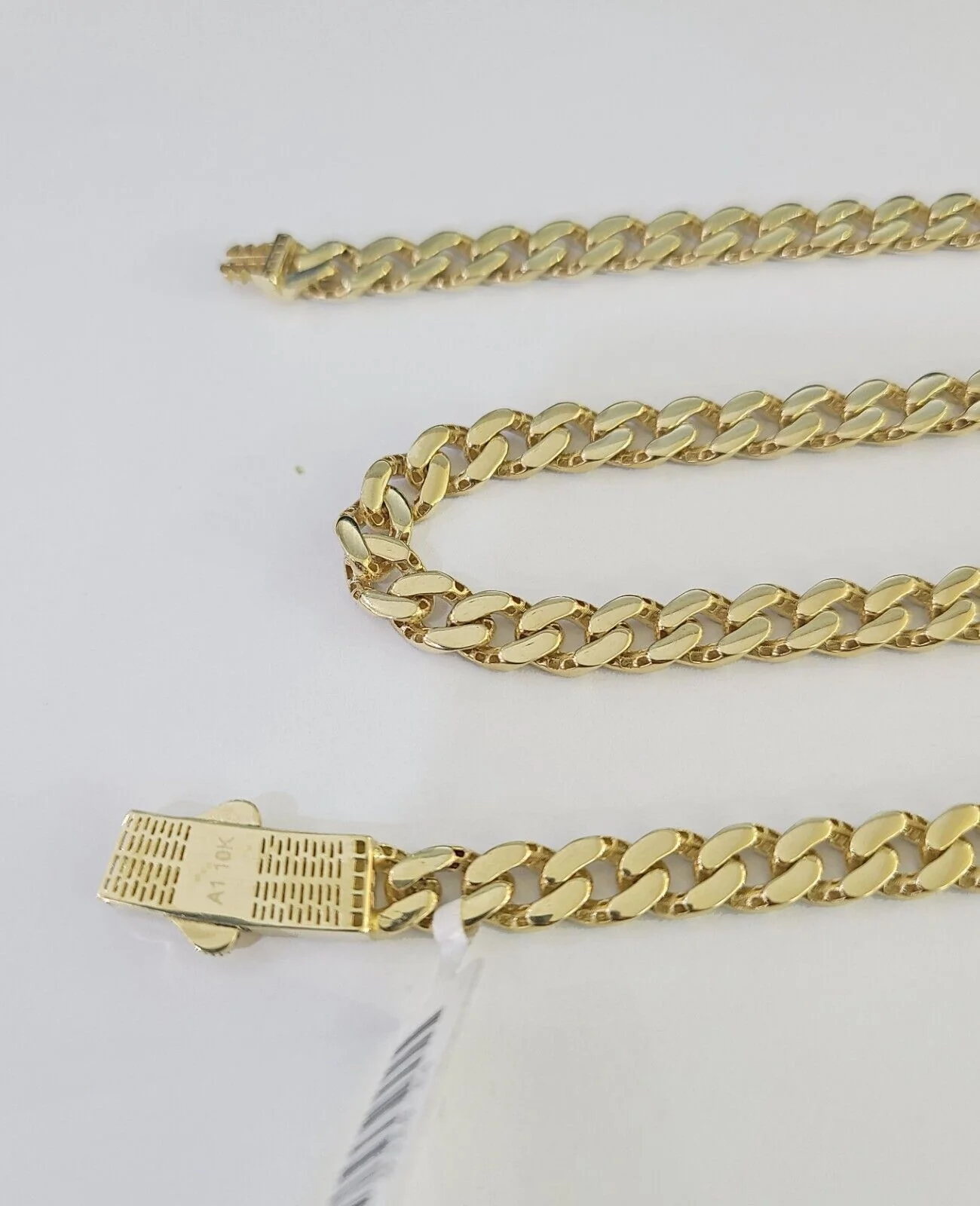 Real 10k Royal Monaco Chain 6mm Diamond Cut 22 inches Yellow Gold Necklace - Image 6