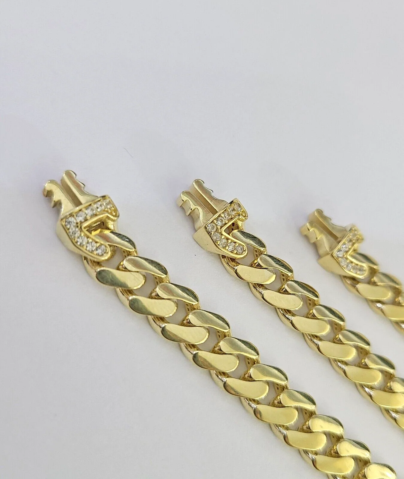 Real 10k Royal Monaco Chain 7mm 16-24 inches Necklace Yellow Gold Box Clasp - Image 8