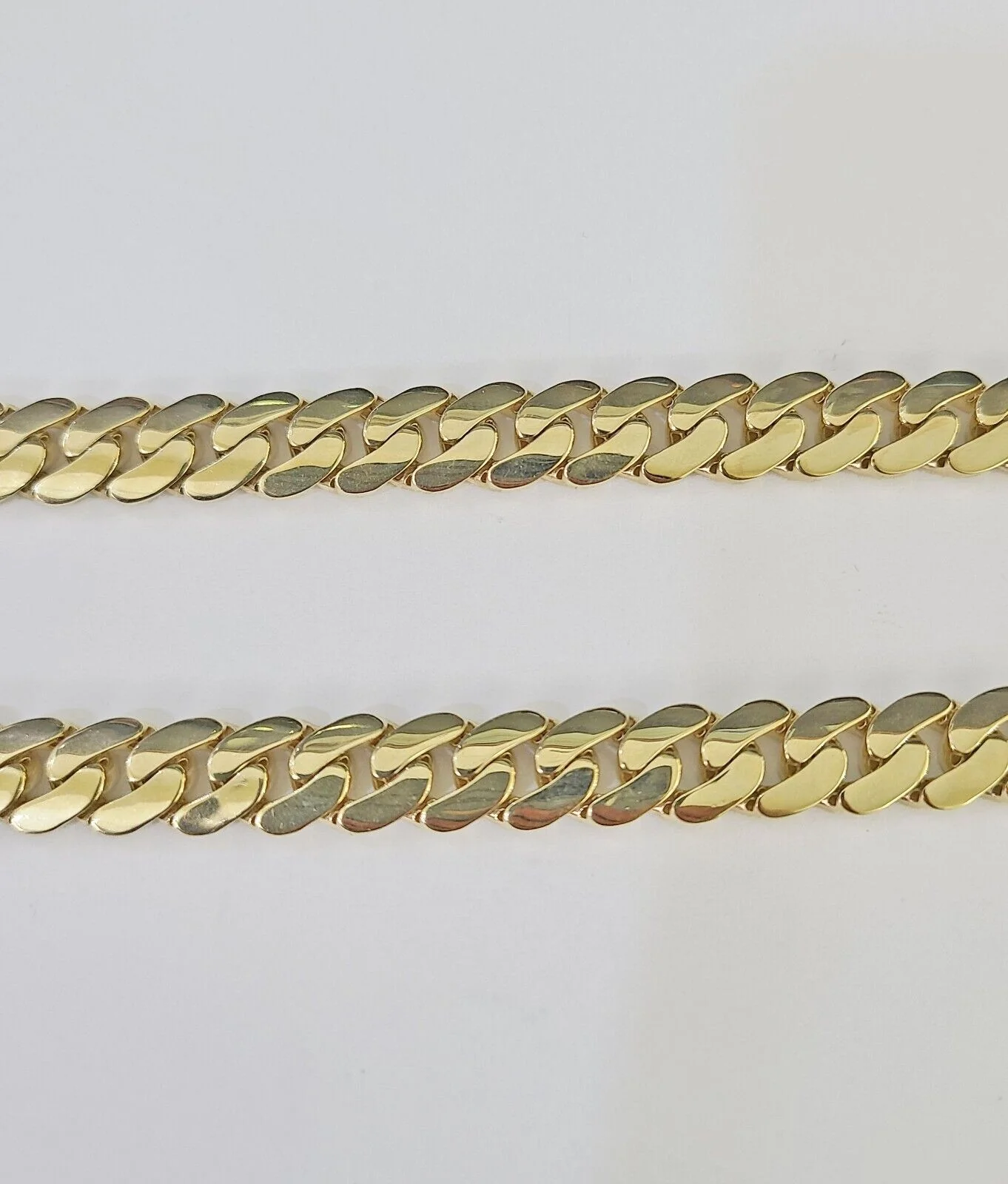Real 10K Royal Monaco Chain Box Clasp 9mm Gold Necklace 10Kt 24" Genuine - Image 4