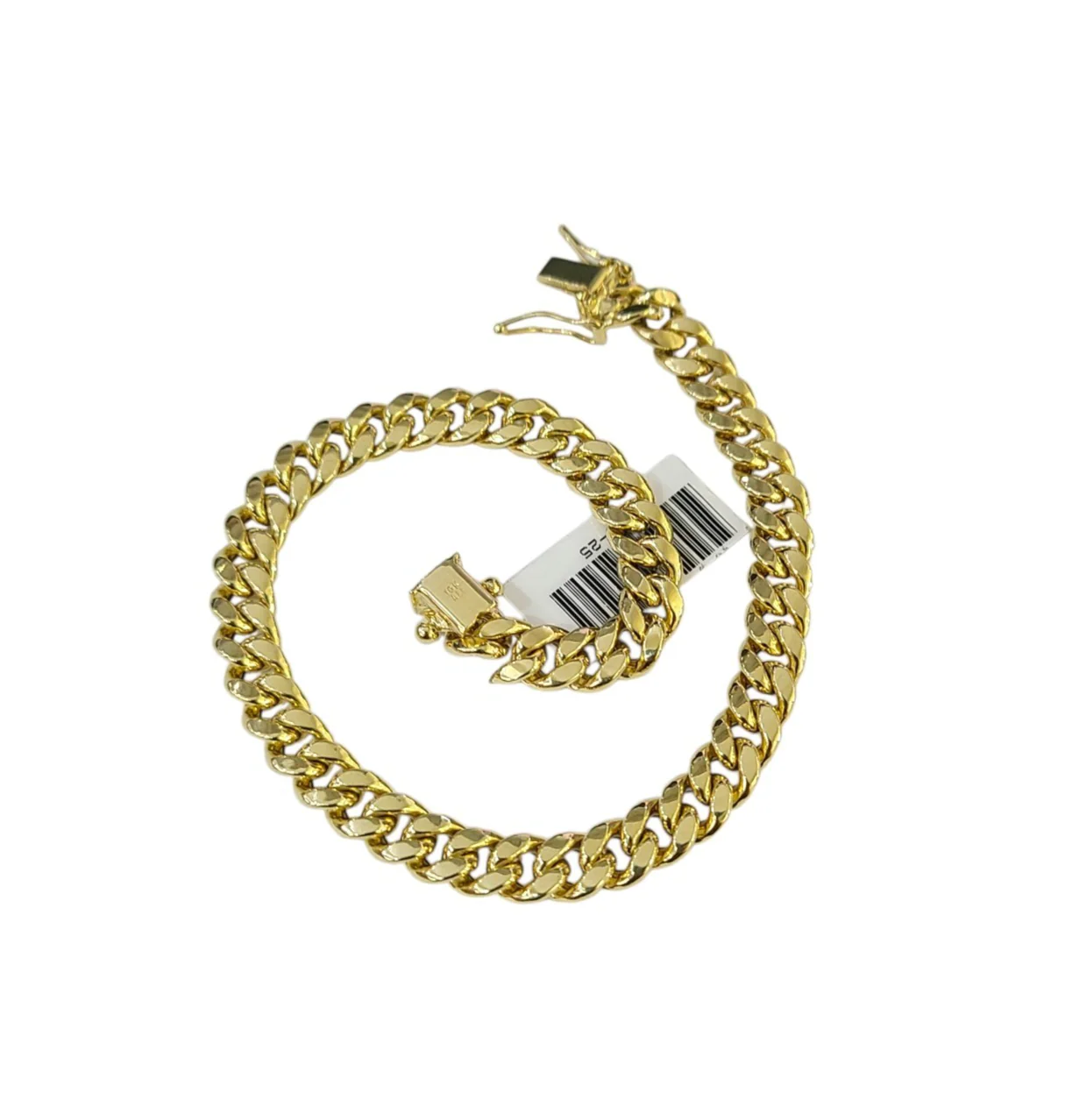 Real 10k Solid Gold Bracelet Miami Cuban Link 7.5 Inch 6mm Mens 10KT Box Lock - Image 4