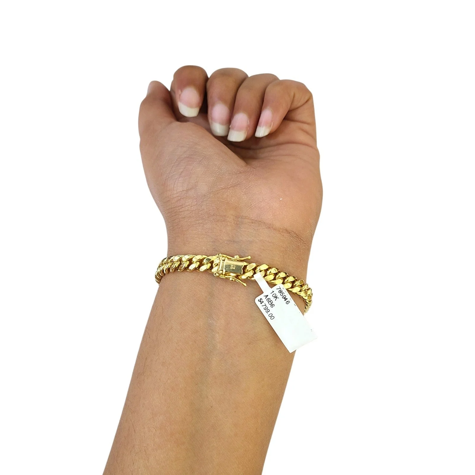 Real 10k Solid Gold Bracelet Miami Cuban Link 7.5 Inch 6mm Mens 10KT Box Lock - Image 6
