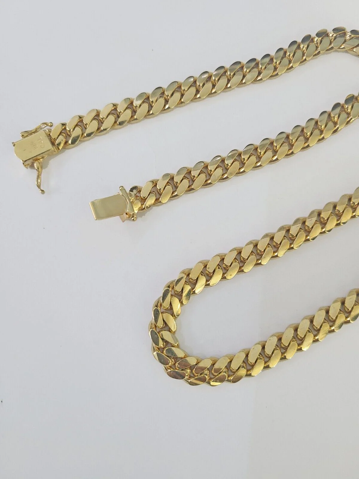 Real 10k Solid Miami Cuban Link Chain Necklace 6mm 7mm 8mm 24 Inches 10kt Gold - Image 6