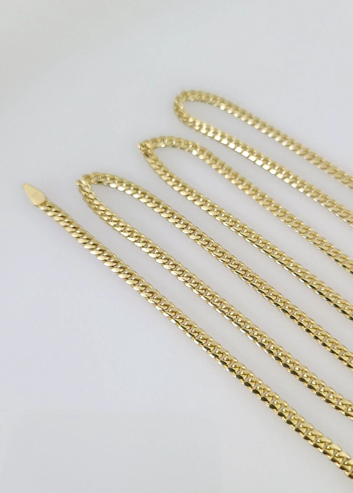 Real 10k Solid Miami Cuban Link Yellow Gold Chain 3mm Necklace 20 Inches Genuine - Image 7