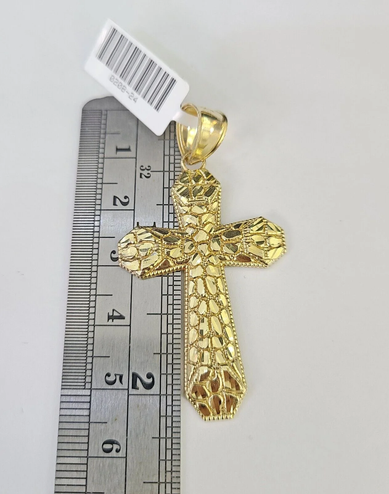 Real 10k Solid Rope Chain Jesus Cross Charm Set 3mm 20"-30" Inch Necklace Gold - Image 4