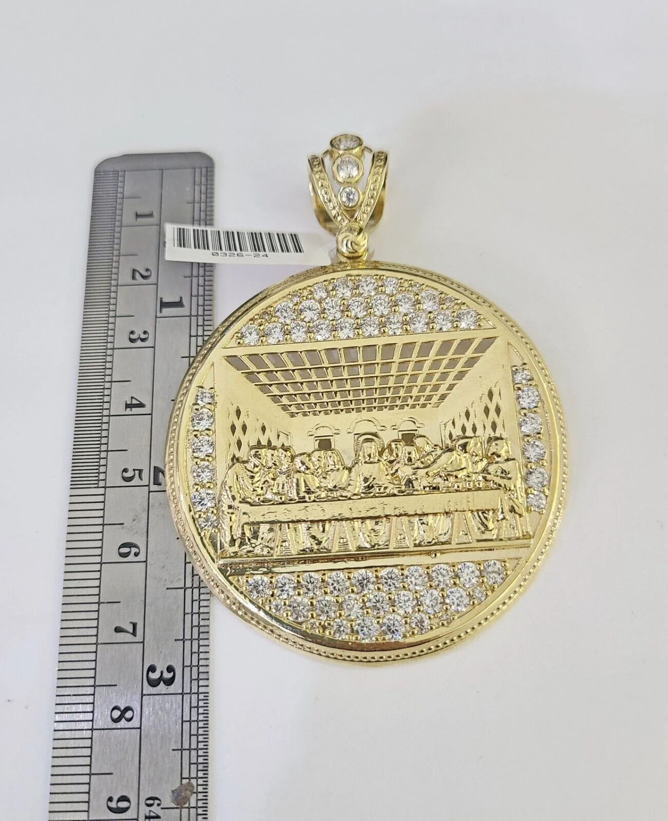 Real 10k Solid Rope Chain Last Supper Charm Set 6mm 20"-30" Inch Necklace Gold - Image 5