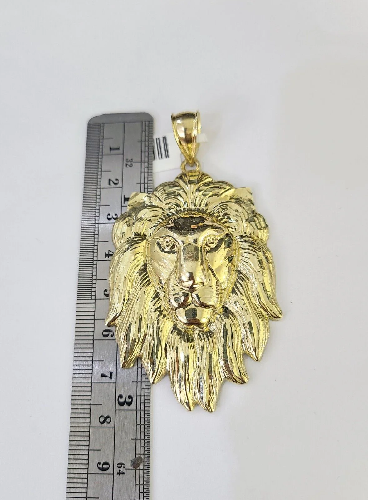 Real 10k Solid Rope Chain Lion Charm Set 6mm 20"-30" Inch Necklace Yellow Gold - Image 4