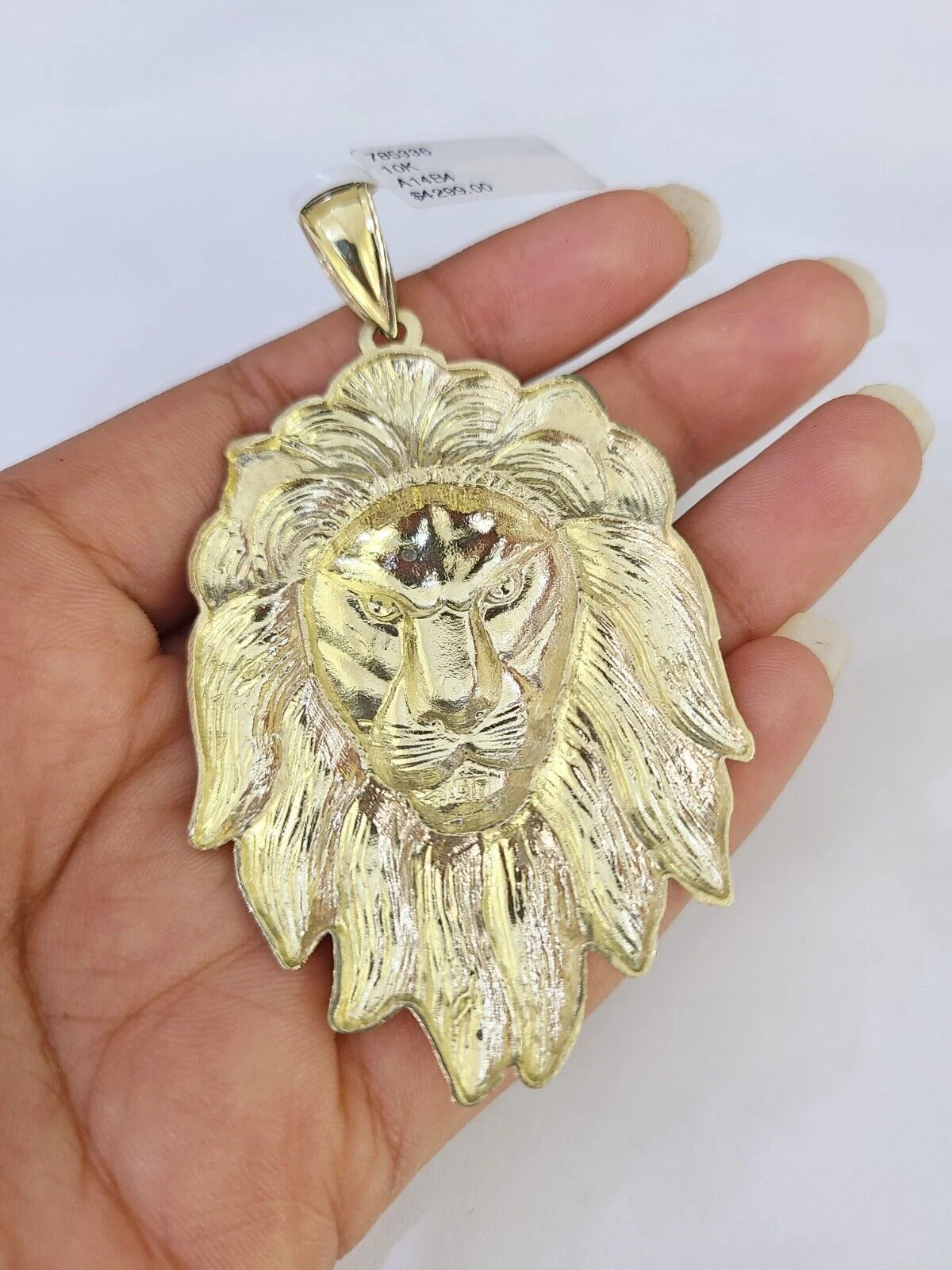 Real 10k Solid Rope Chain Lion Charm Set 6mm 20"-30" Inch Necklace Yellow Gold - Image 7
