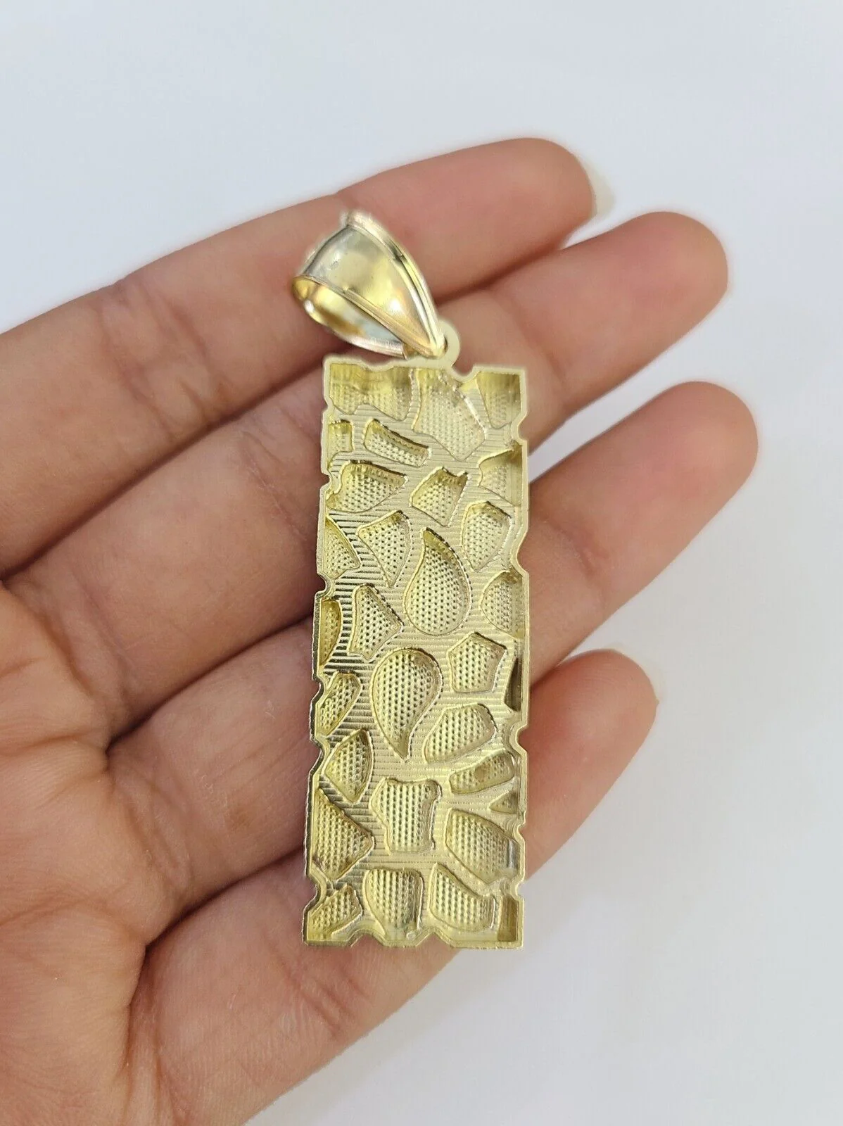 Real 10k Solid Rope Chain Nugget Charm Set 4mm 18"-30" Inch Necklace Yellow Gold - Image 7
