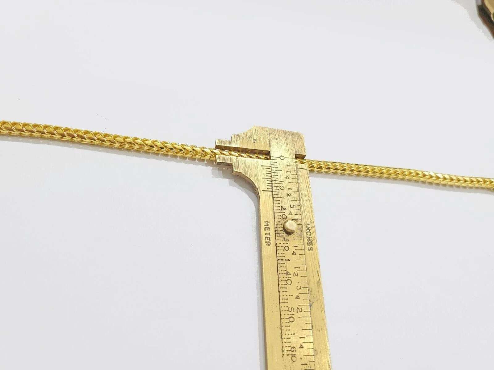 Real 10K Solid Yellow Gold Franco Chain 4mm Necklace 22-26'' inches Lobster Lock - Image 6