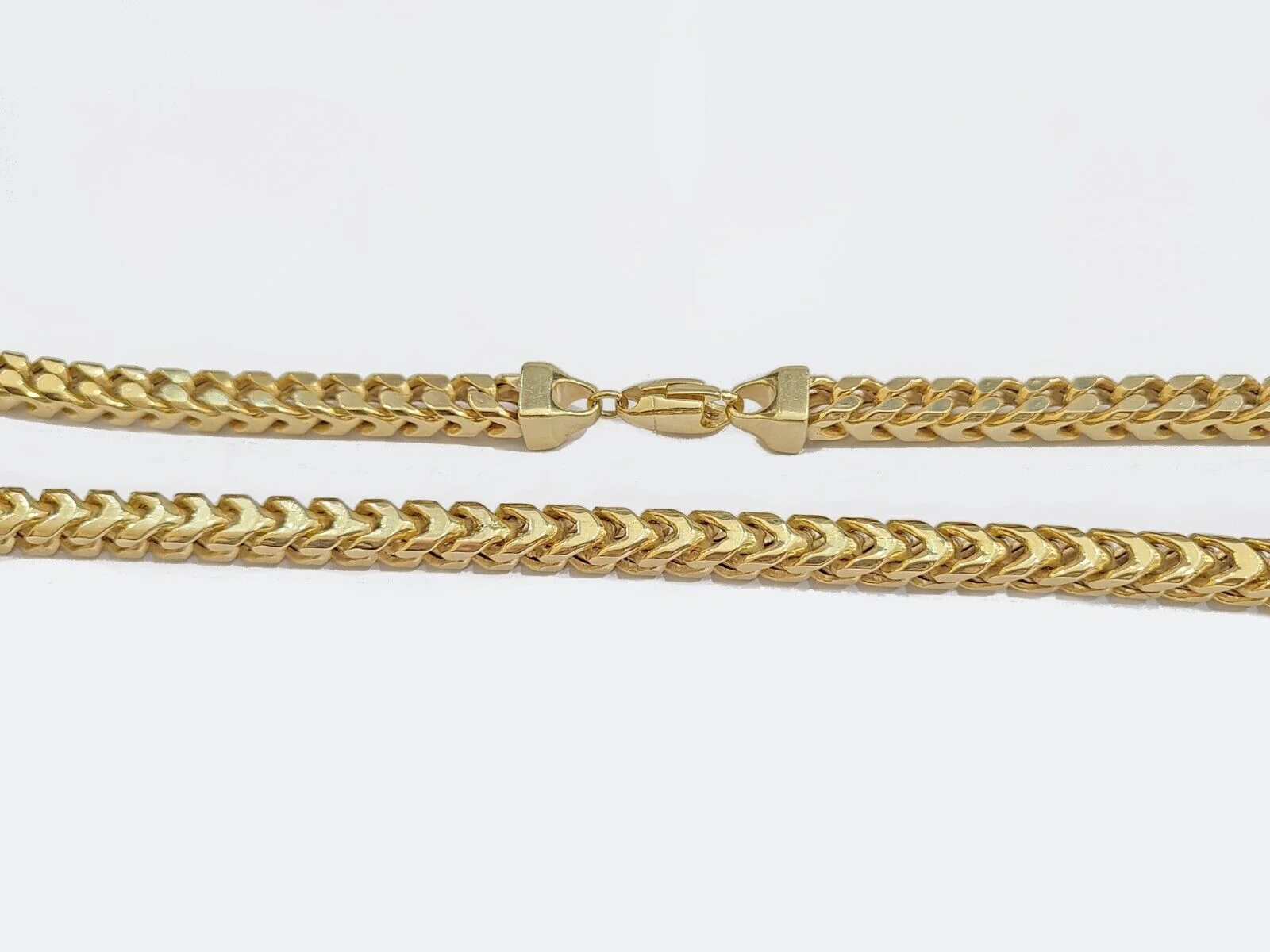 Real 10k Solid Yellow Gold Franco Chain 7mm 26" Inch 10kt Necklace Lobster Lock - Image 7
