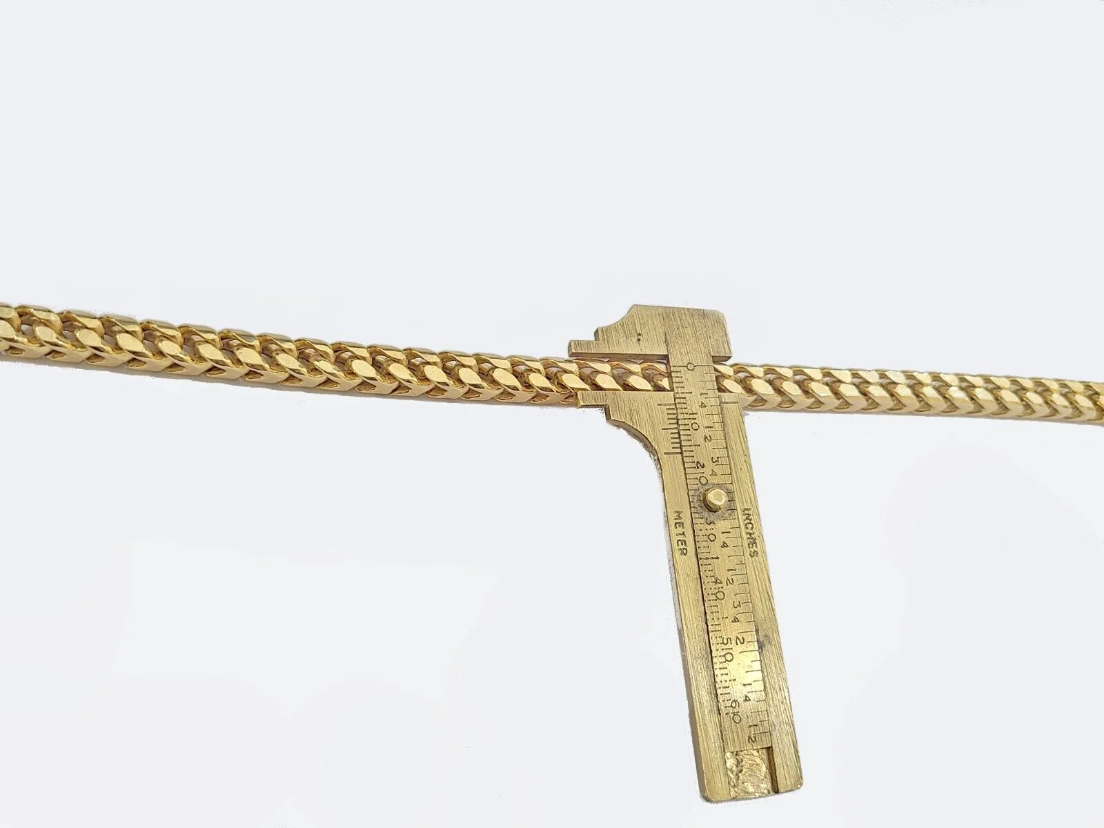 Real 10k Solid Yellow Gold Franco Chain 7mm 26" Inch 10kt Necklace Lobster Lock - Image 9