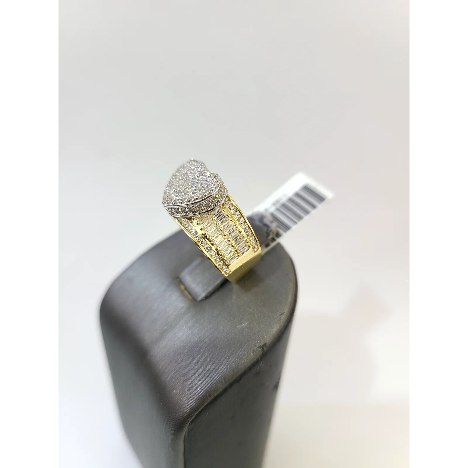 Real 10k Solitaire CZ Ring Yellow Gold Men 10Kt Genuine Ring Sizes 6,7,8,9,10,11 & 12 - Image 3