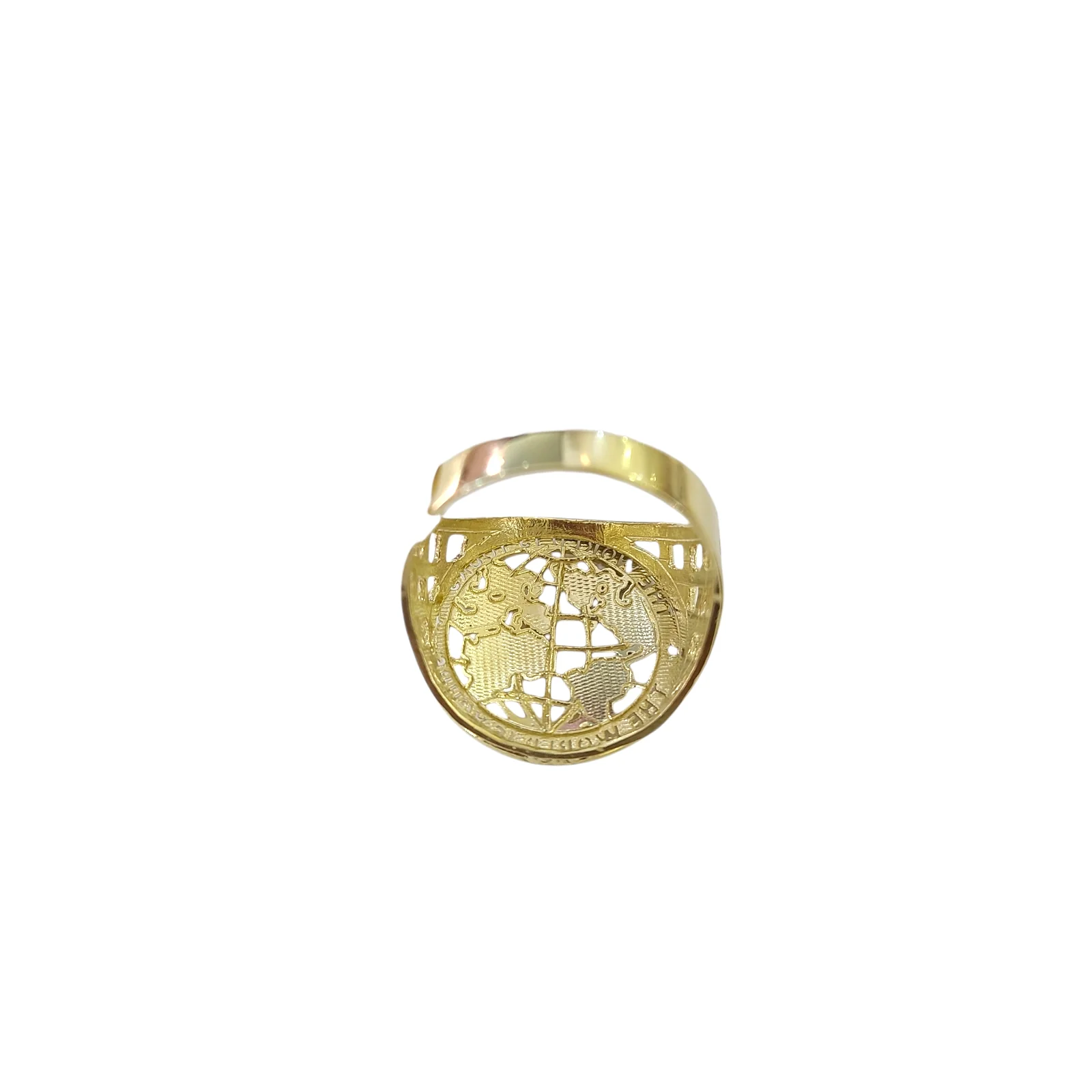 Real 10k World is Yours Ring Yellow Gold Men 10Kt Genuine Ring Sizes 6,7,8,9,10,11 & 12 - Image 5