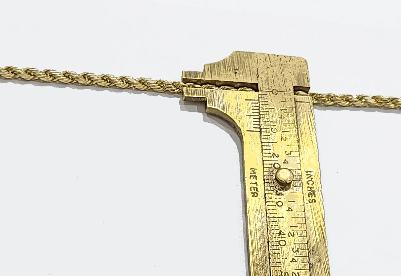Real 10k Yellow Gold 3mm Rope Chain 26" inch Necklace Praying Hand Charm Cross - Image 5