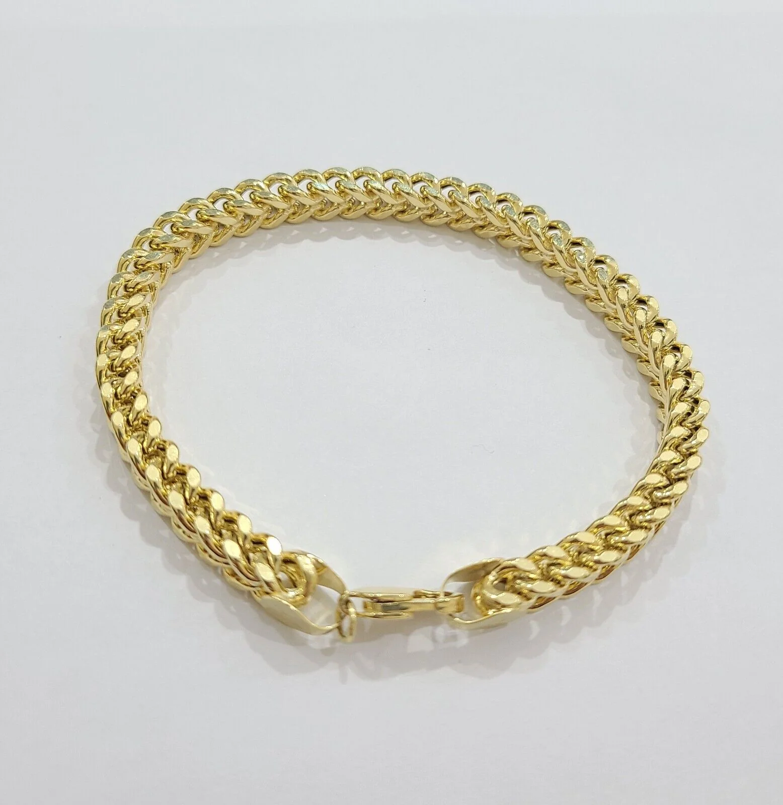 Real 10k Yellow Gold 6mm Franco Bracelet 8.5'' inch 10kt Unisex - Image 6