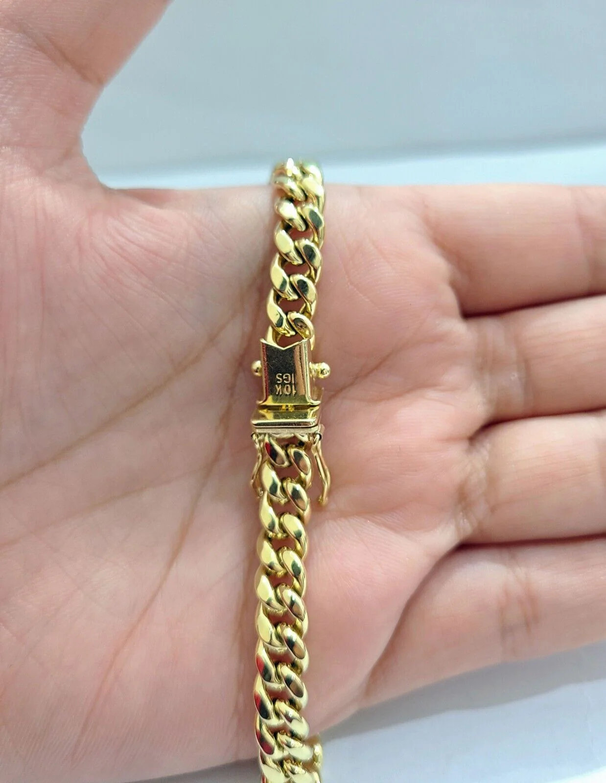 Real 10k Yellow Gold 6mm Miami Cuban Chain Necklace 18''-28'' inch 10kt Unisex - Image 6