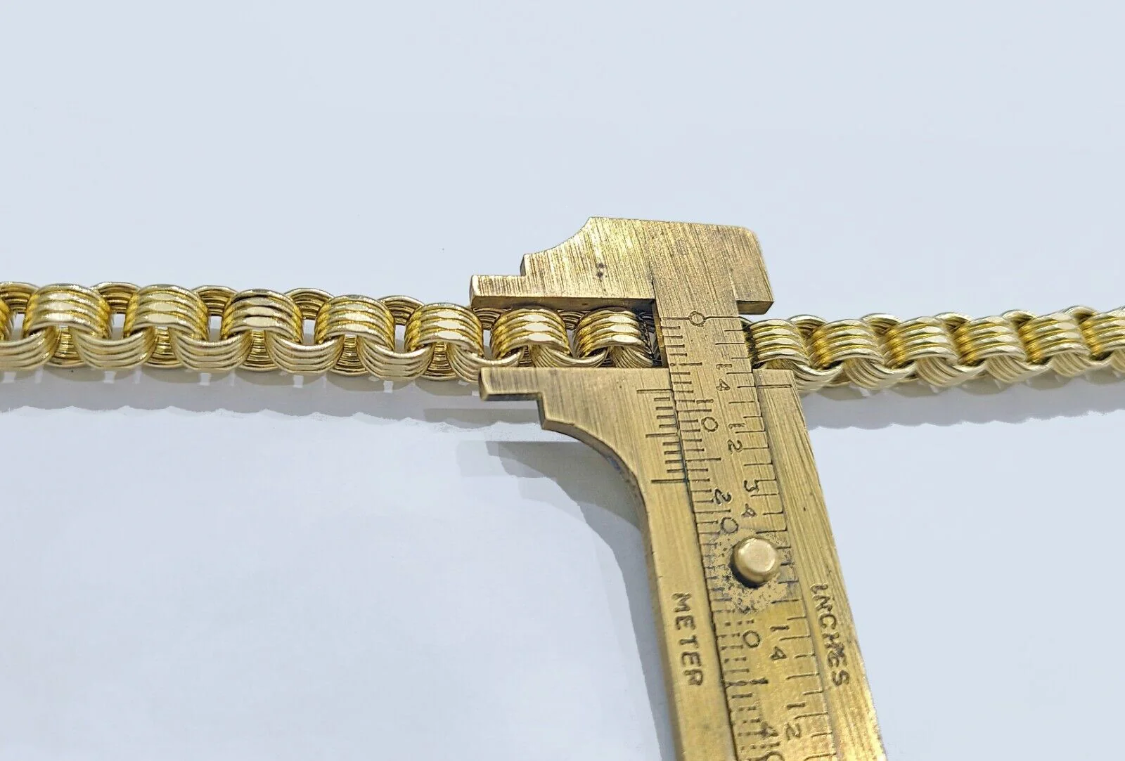 Real 10k Yellow Gold 8mm Box Byzantine Bracelet 8" inch 10kt Unisex Men Women - Image 6