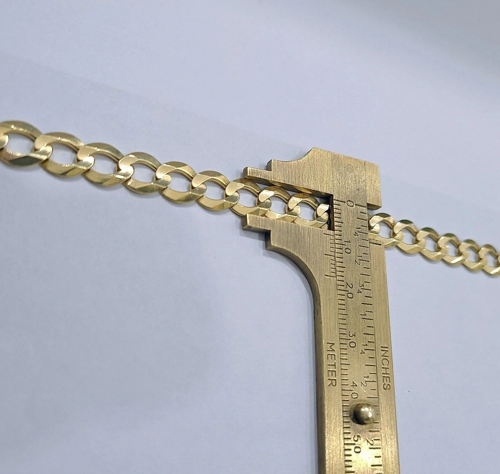Real 10K Yellow Gold 8mm Cuban Curb Link Bracelet 8" inch 10kt Lobster lock - Image 5