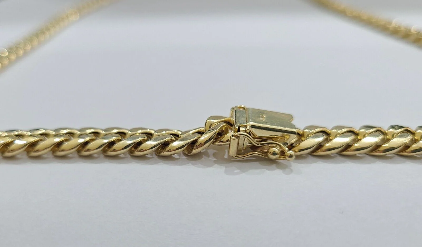 Real 10k Yellow Gold 8mm Miami Cuban Chain Necklace 18''-30'' inch 10kt Unisex - Image 5