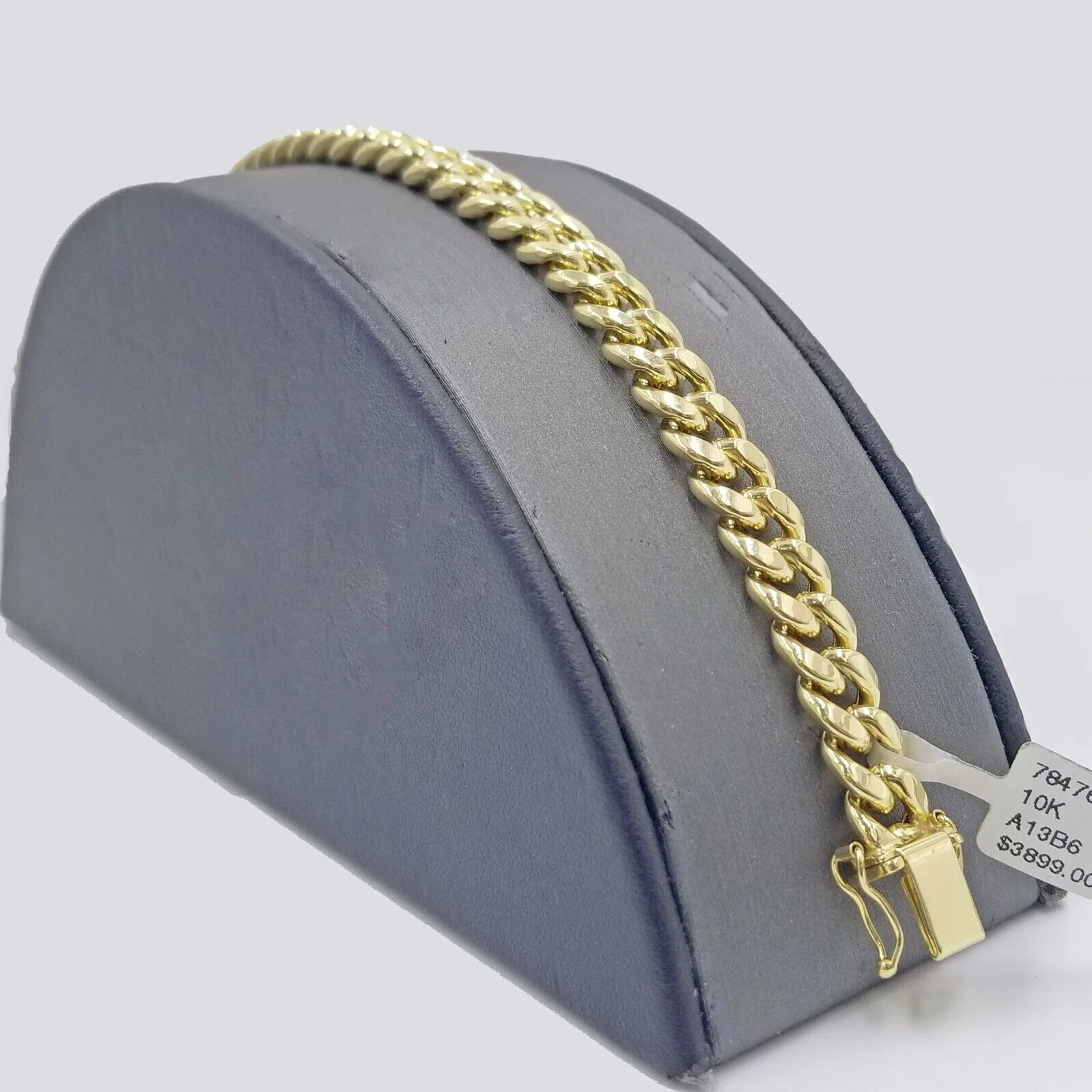 Real 10k Yellow Gold 8mm Miami Cuban Link Bracelet 8" inch Men and Women - Image 2