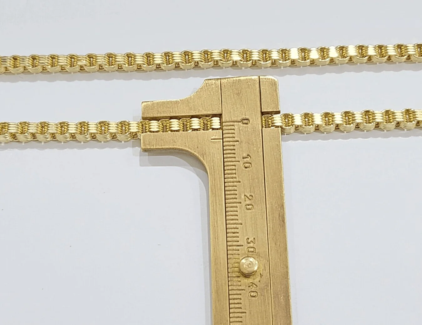 Real 10k Yellow Gold Box Byzantine Bracelet 4mm Unisex 9.5" inch 10kt Men Women - Image 6