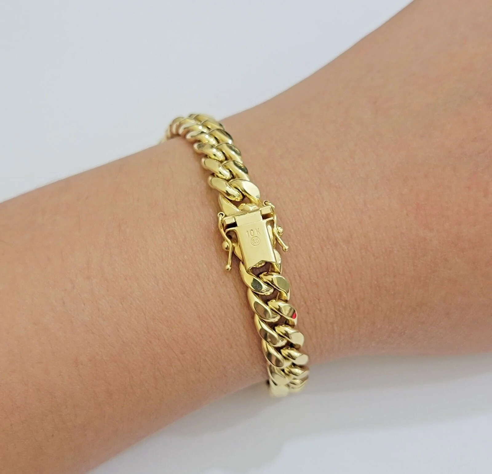 Real 10k Yellow Gold Bracelet 9mm Miami Cuban Link Men's 8.5" inch 10kt Unisex - Image 10