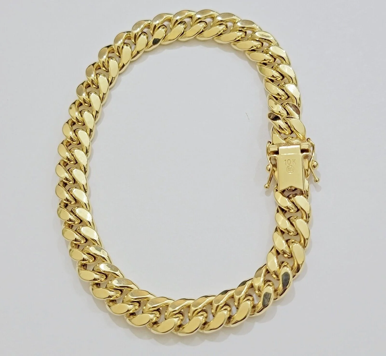 Real 10k Yellow Gold Bracelet 9mm Miami Cuban Link Men's 8.5" inch 10kt Unisex - Image 11