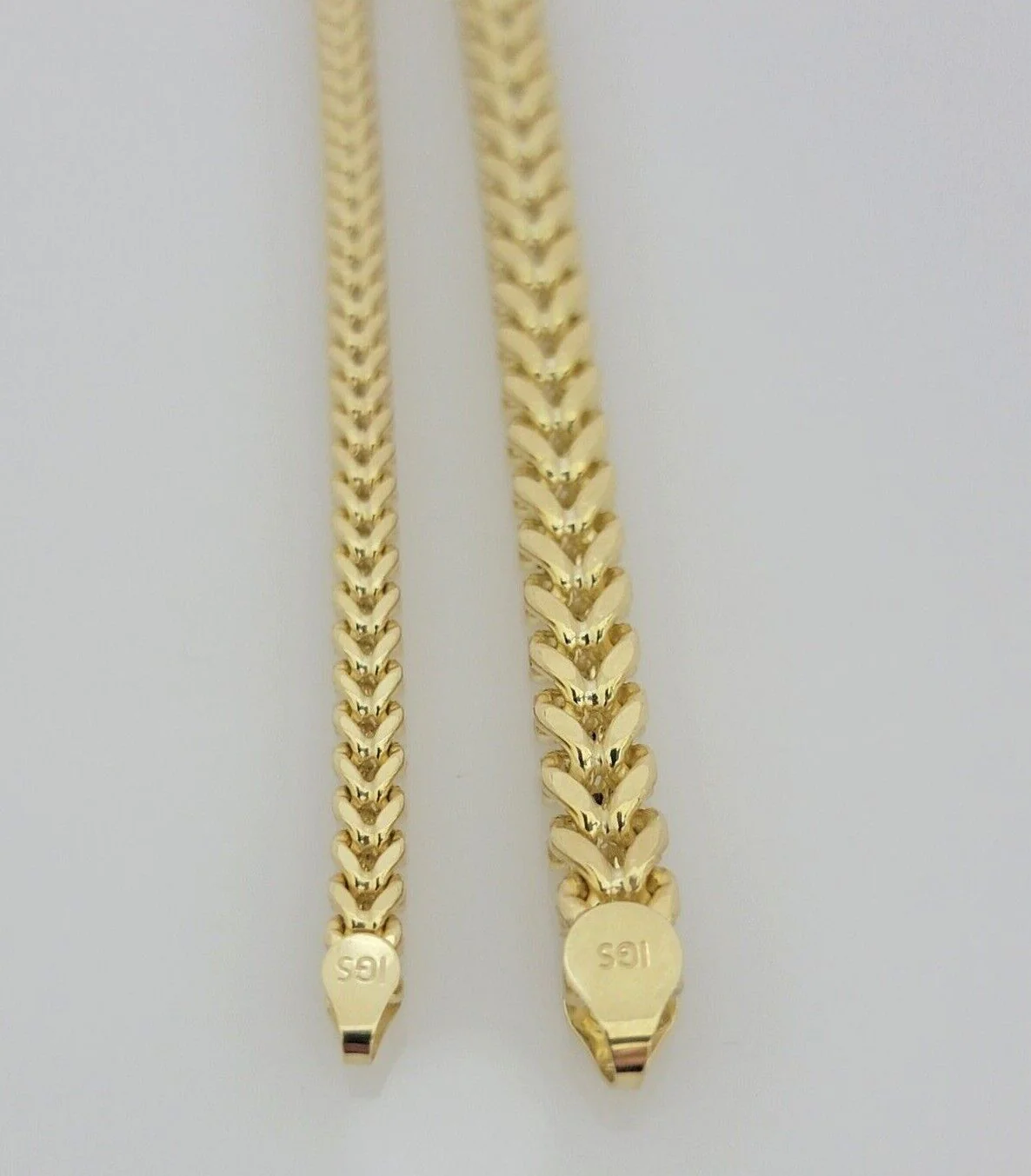 Real 10k Yellow Gold Bracelet Franco 8 Inch 4mm 5mm 6mm 10kt Mens BRAND NEW - Image 4
