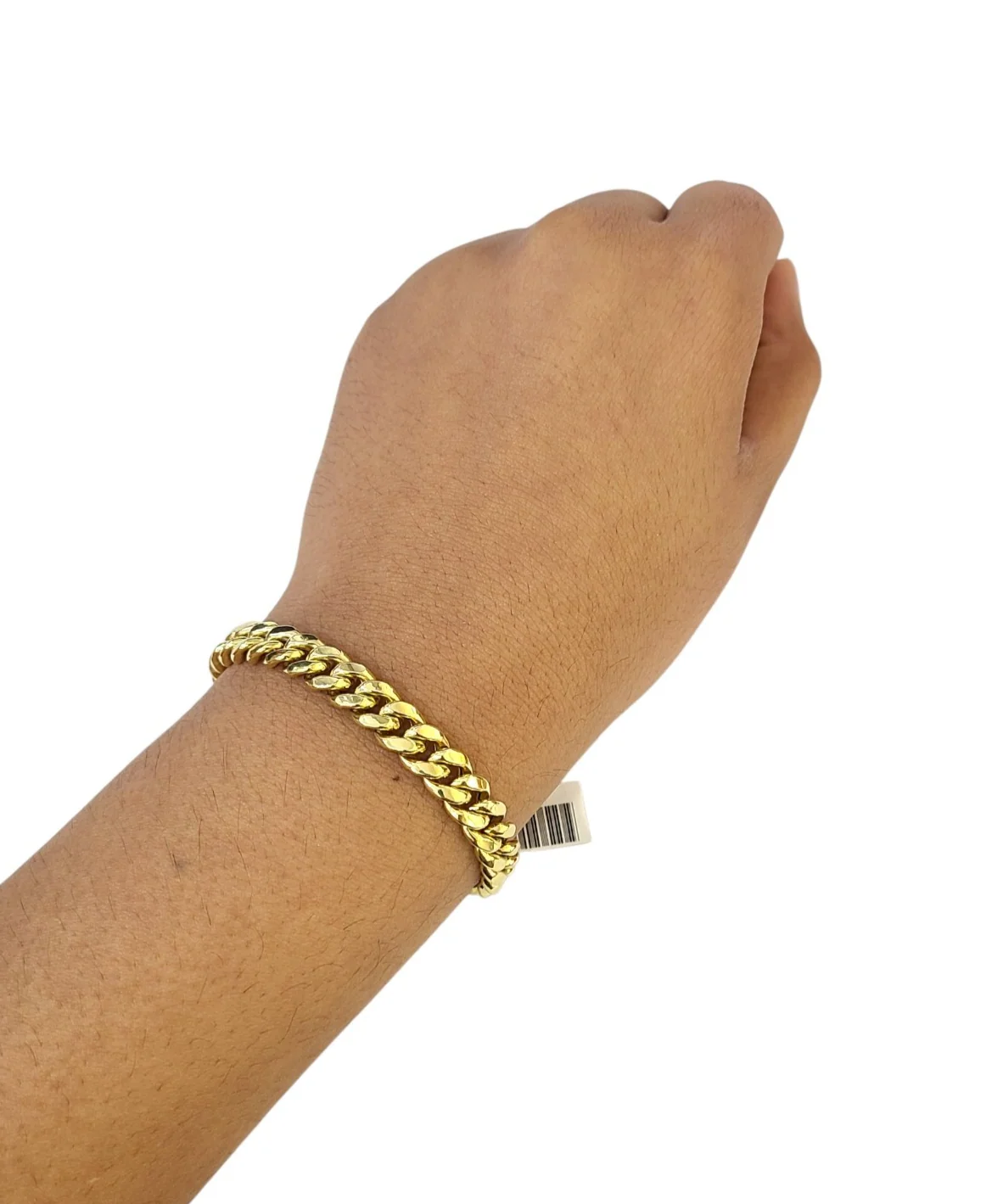 Real 10k Yellow Gold Bracelet Miami Cuban Link 6.5 Inch 8mm Men Women 10 KT - Image 3