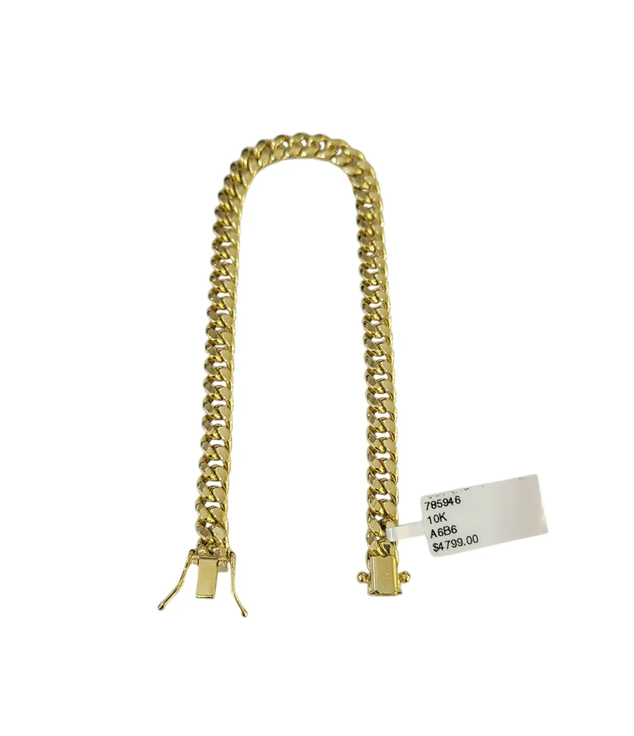 Real 10k Yellow Gold Bracelet Miami Cuban Link 8 Inch 6mm Men Women 10 KT - Image 3