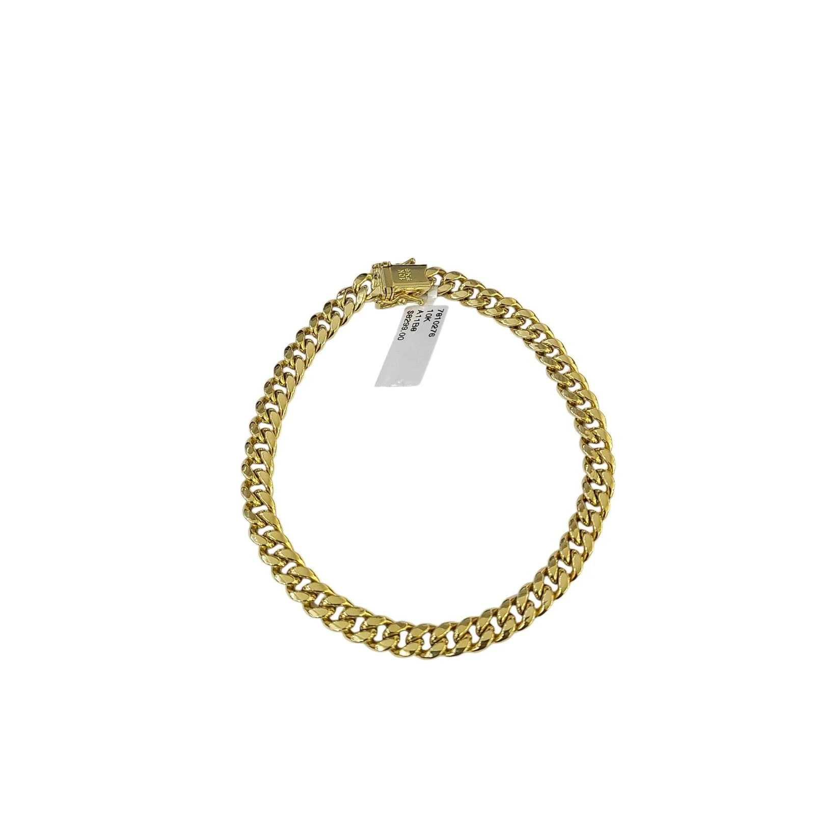 Real 10k Yellow Gold Bracelet Miami Cuban Link 9 Inch 8mm Men Women 10 KT - Image 3
