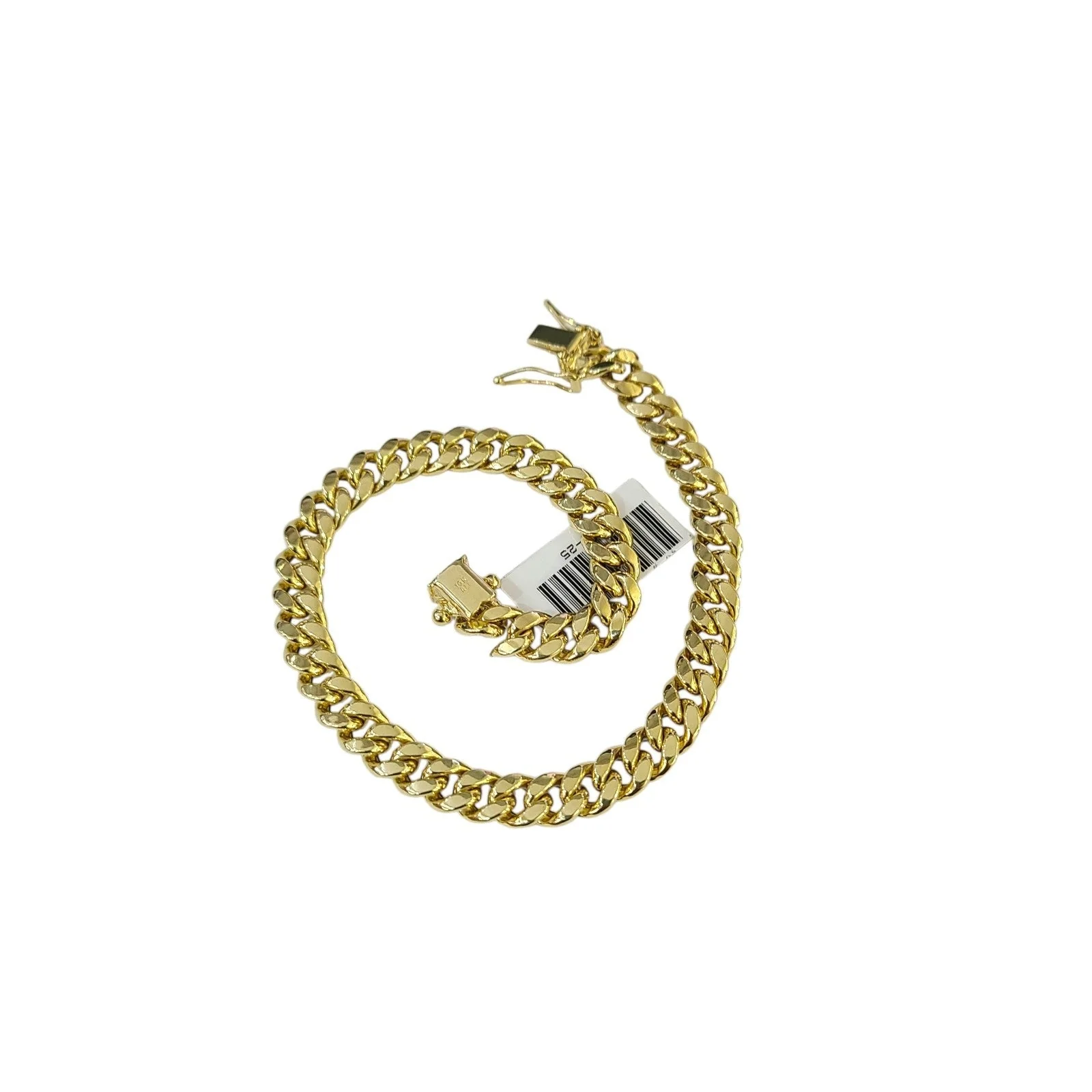 Real 10k Yellow Gold Bracelet Miami Cuban Link 9 Inch 8mm Men Women 10 KT - Image 5