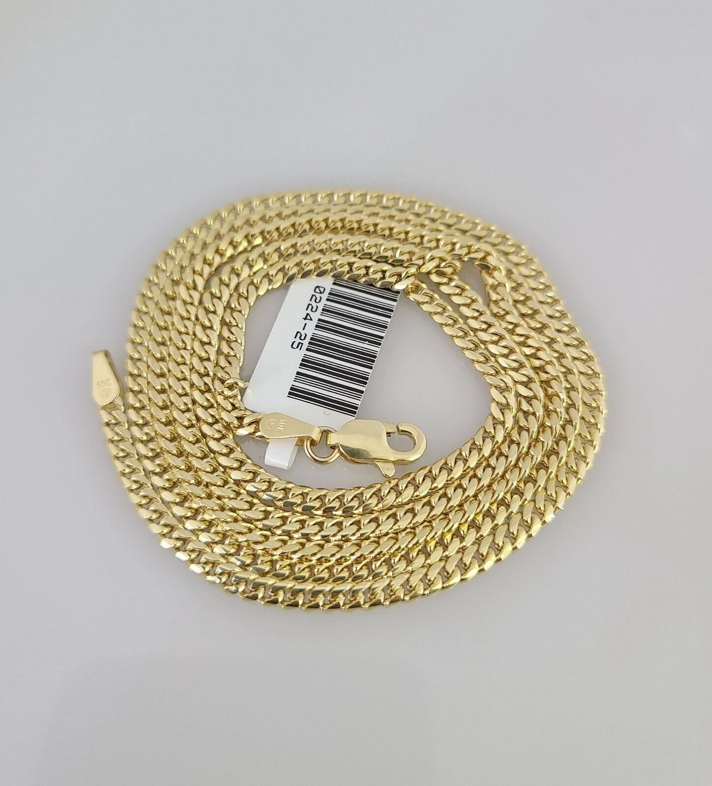 Real 10k Yellow Gold Chain 3mm Solid Miami Cuban Link Necklace 24 Inch Genuine - Image 6