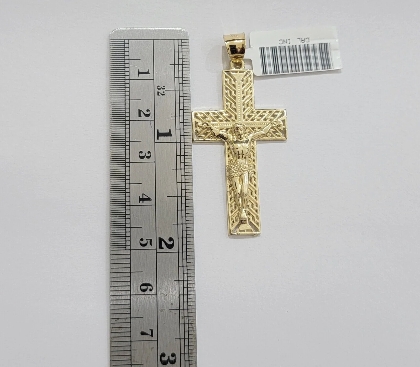 REAL 10k Yellow Gold Chain Cross Pendant Set Miami Cuban link Necklace 5mm 18-28 - Image 7