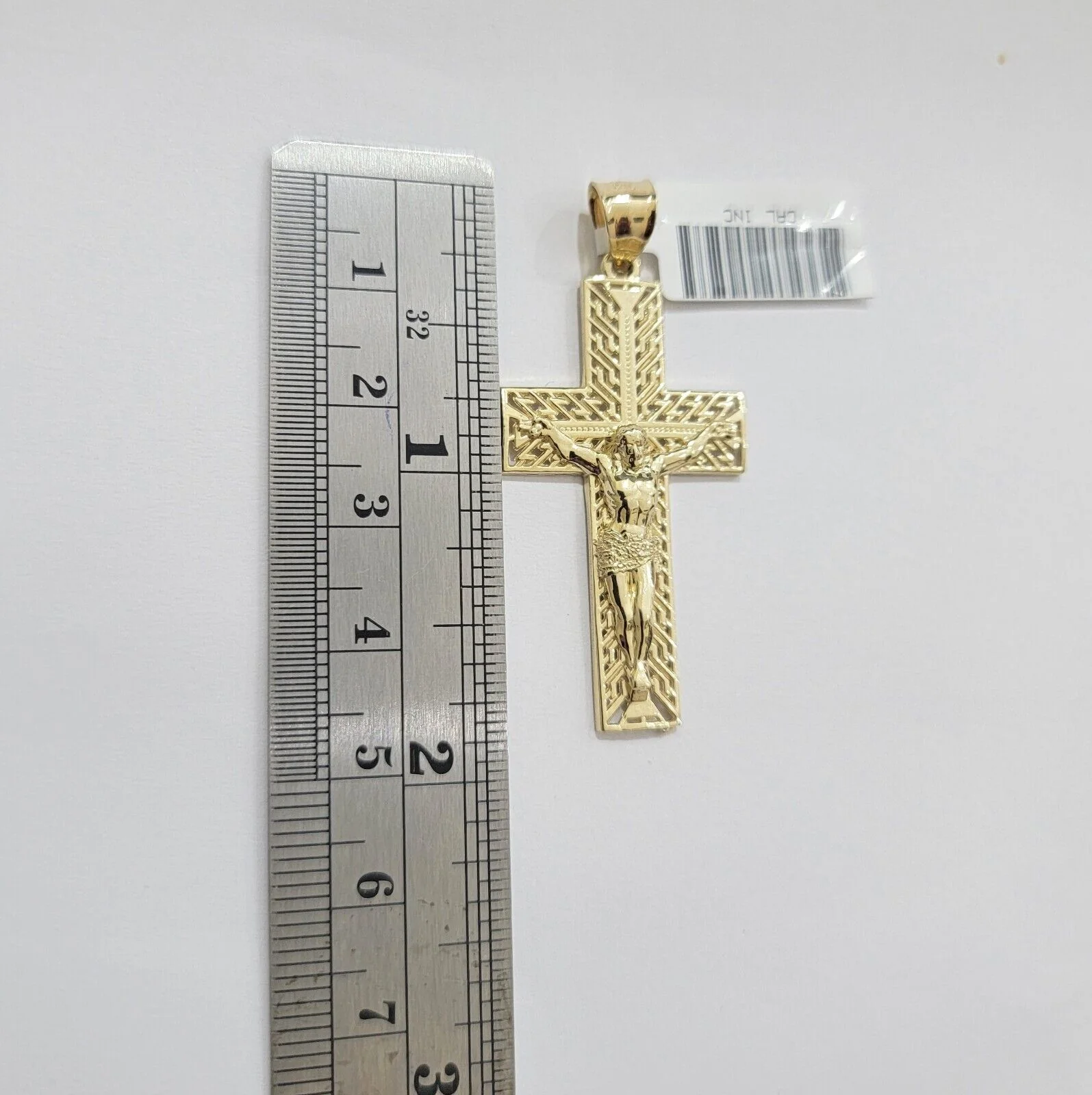 REAL 10k Yellow Gold Chain Cross Pendant Set Miami Cuban link Necklace 5mm 18-28 - Image 9