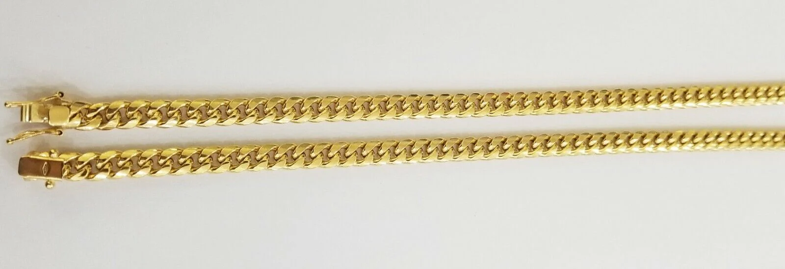 Real 10k Yellow Gold chain Miami Cuban Link necklace 6mm Mens 10kt 22" Box Lock - Image 6