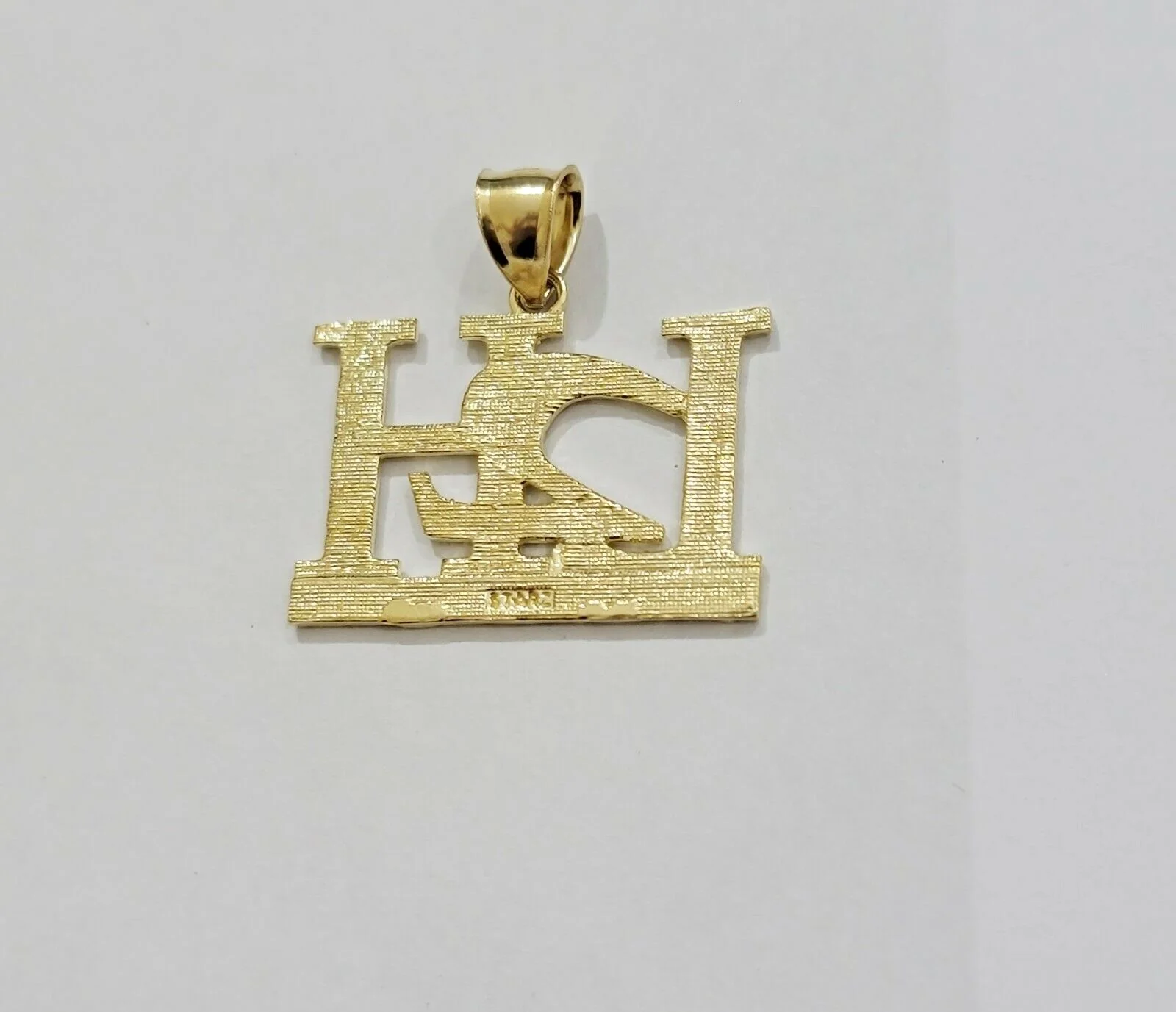 Real 10k Yellow gold charm Pendant LIVE TO HUSTLE 10kt gold - Image 6