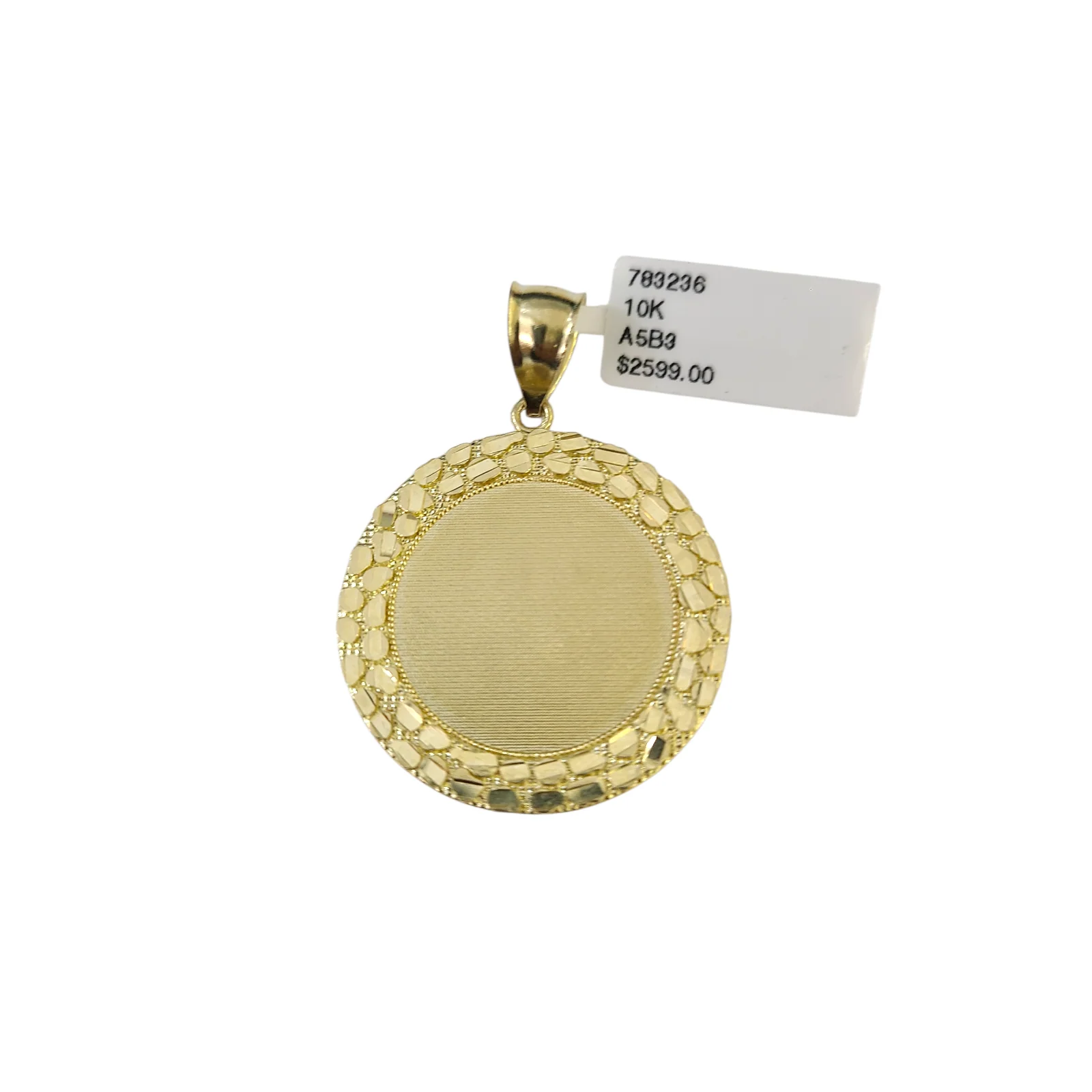 Real 10k Yellow Gold Charm Pendant Nugget Signet 10KT - Image 3