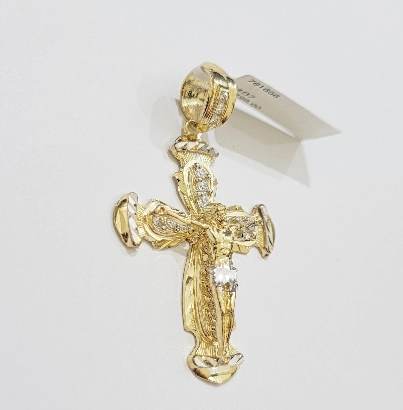 Real 10k Yellow Gold Cross pendant With Rope Chain Necklace 5mm 22" SET Charm - Image 7