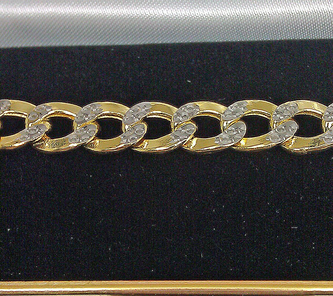 REAL 10K Yellow Gold Cuban Bracelet Diamond Cut 9" Inch 10mm Lobster Lock - Image 4