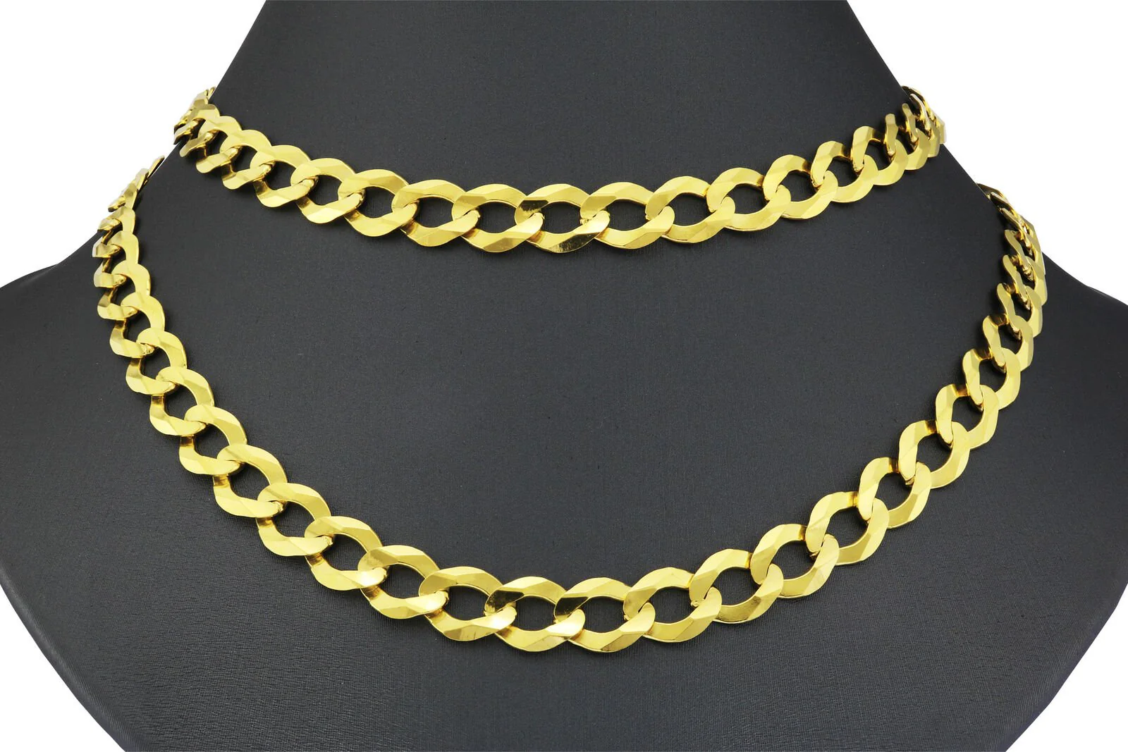 Real 10k Yellow Gold Cuban Curb Link Chain 8mm Necklace 26'' Lobster Lock 10kt - Image 9