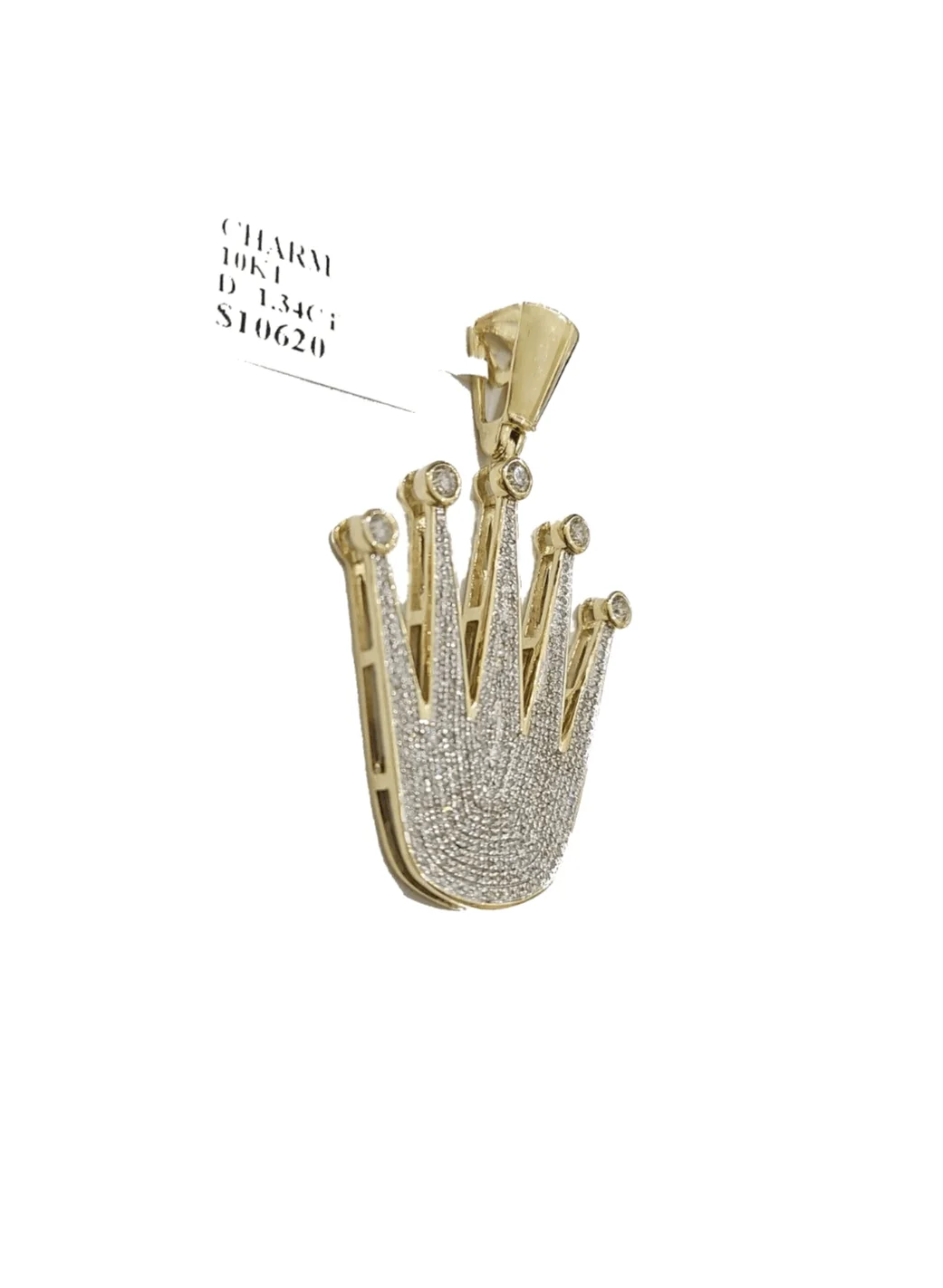 Real 10k Yellow Gold Diamond 1.34CT Pendant Charm for Necklace & Chain 10kt - Image 2