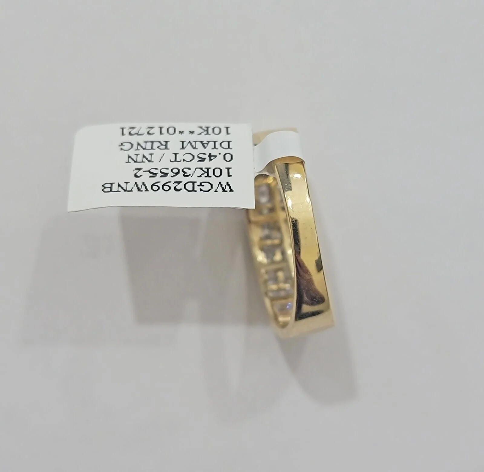 Real 10k Yellow Gold Diamond Mens Ring Band Wedding Engagement, Unique, Genuine Ring Sizes 6,7,8,9,10,11 & 12 - Image 3