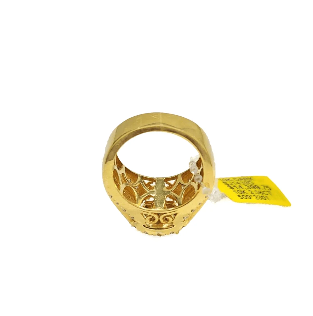 Real 10k Yellow Gold Diamond Ring White Genuine 2.56CT Diamonds 10kt Size 10 - Image 5