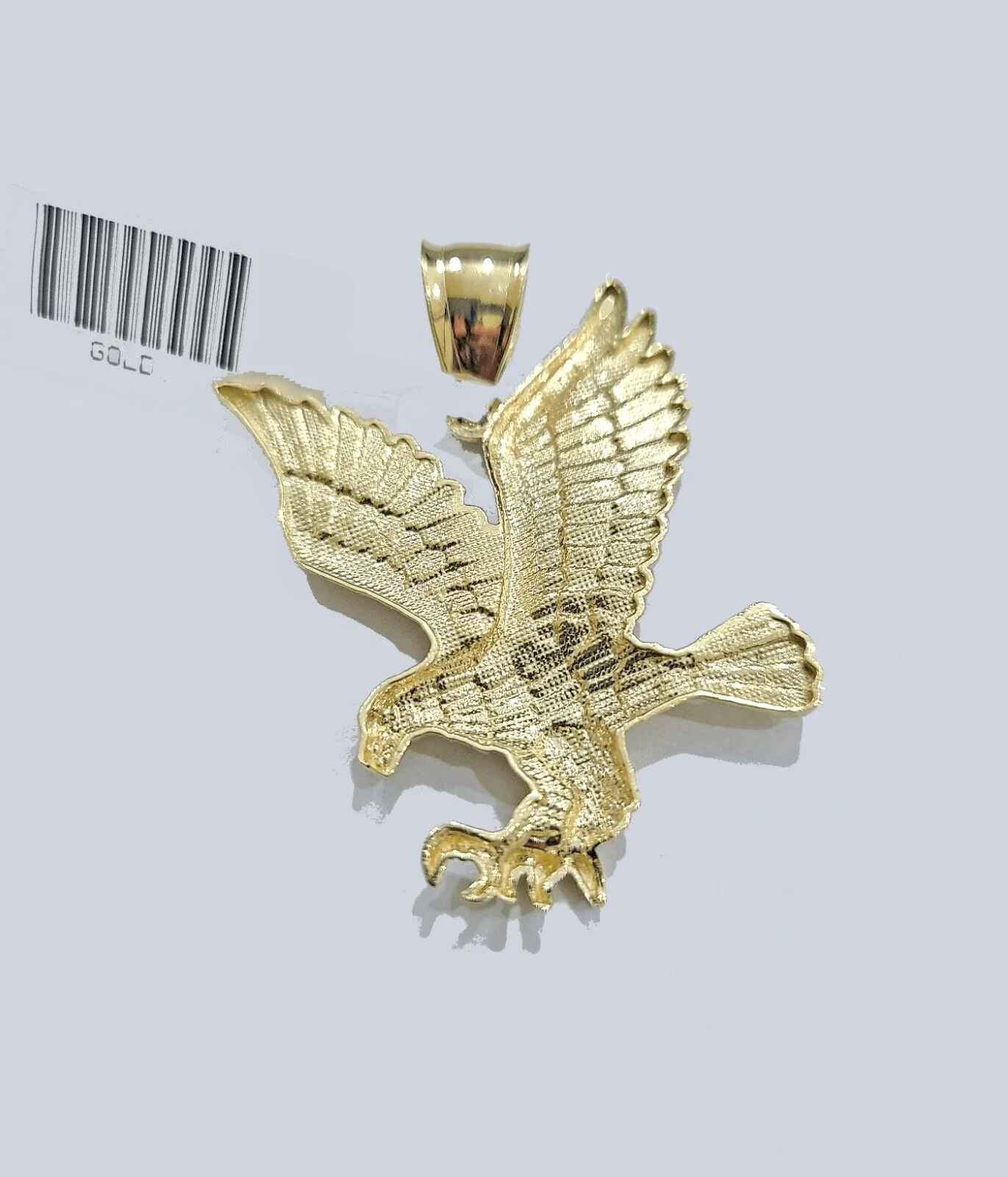 Real 10k Yellow Gold Eagle Bird Charm Pendant 10kt for Chain - Image 5