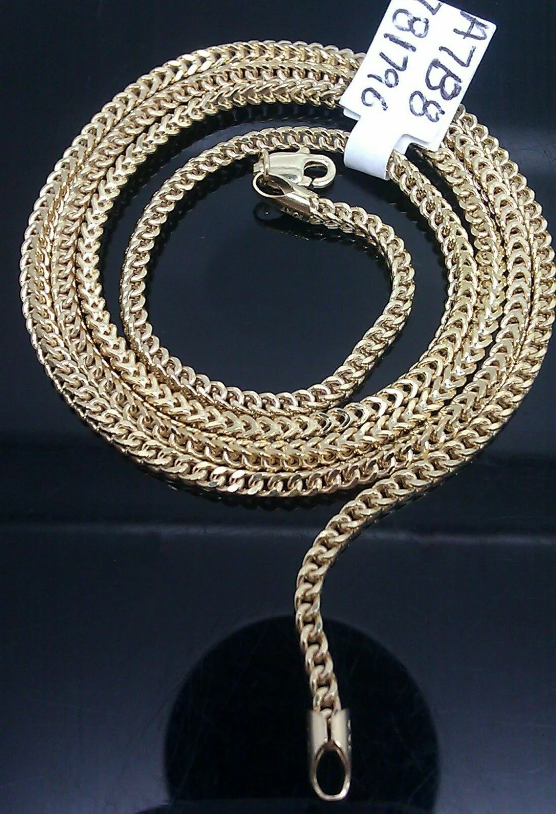 Real 10k  yellow Gold Franco Chain 22" Necklace For Men Women Strong - Image 4