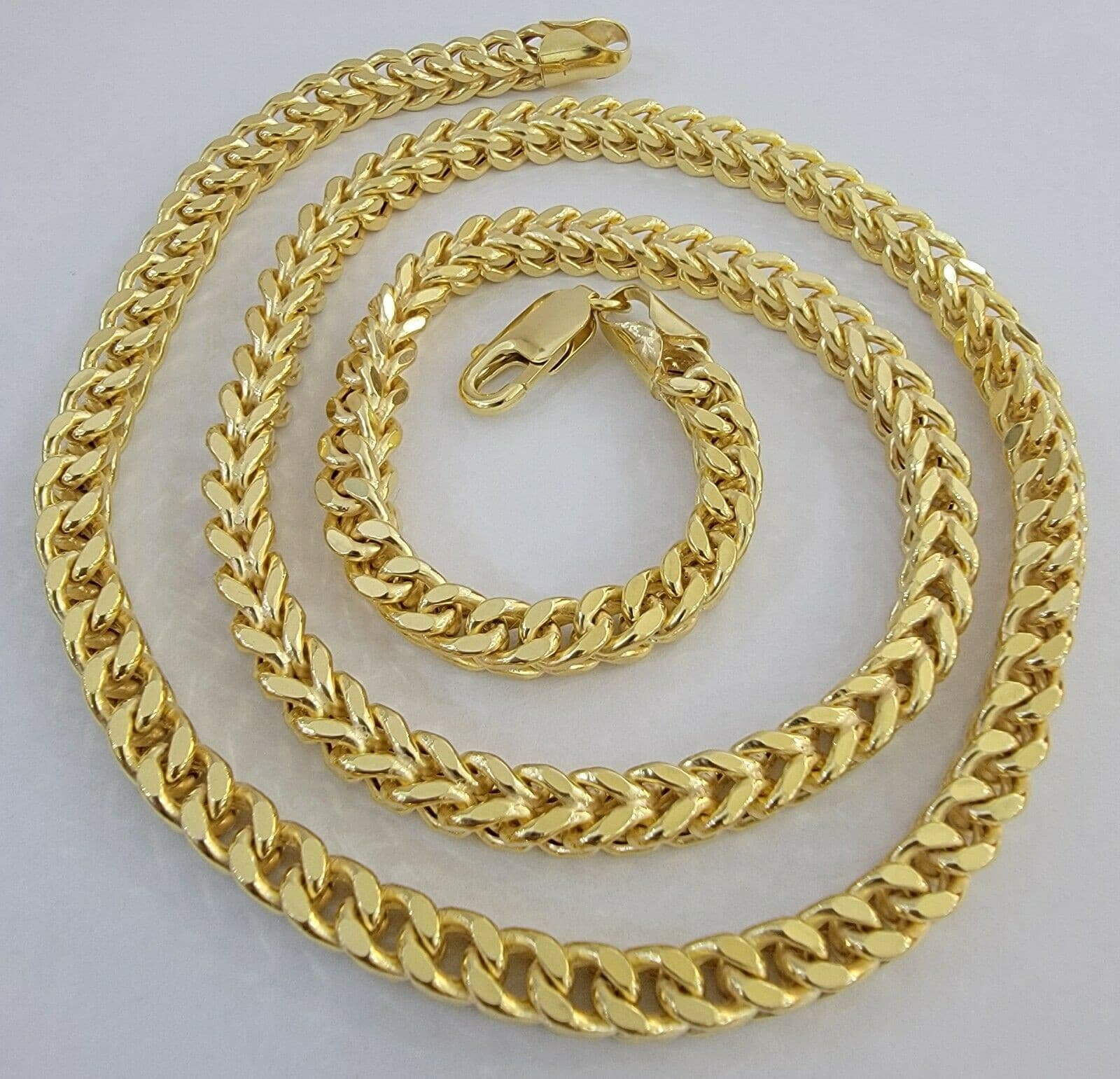 Real 10k Yellow Gold Franco Chain 26" Necklace 6mm Thick, 10kt Men's, STRONG - Image 6