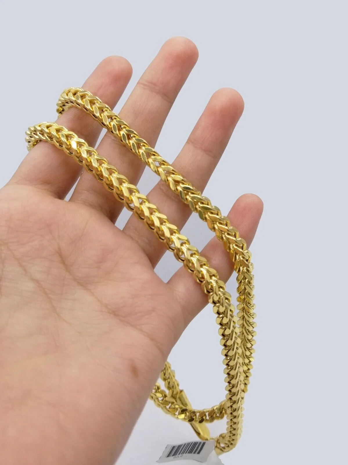 Real 10k Yellow Gold Franco Necklace 5mm 26" inch For Men's 10kt Chain - Image 7