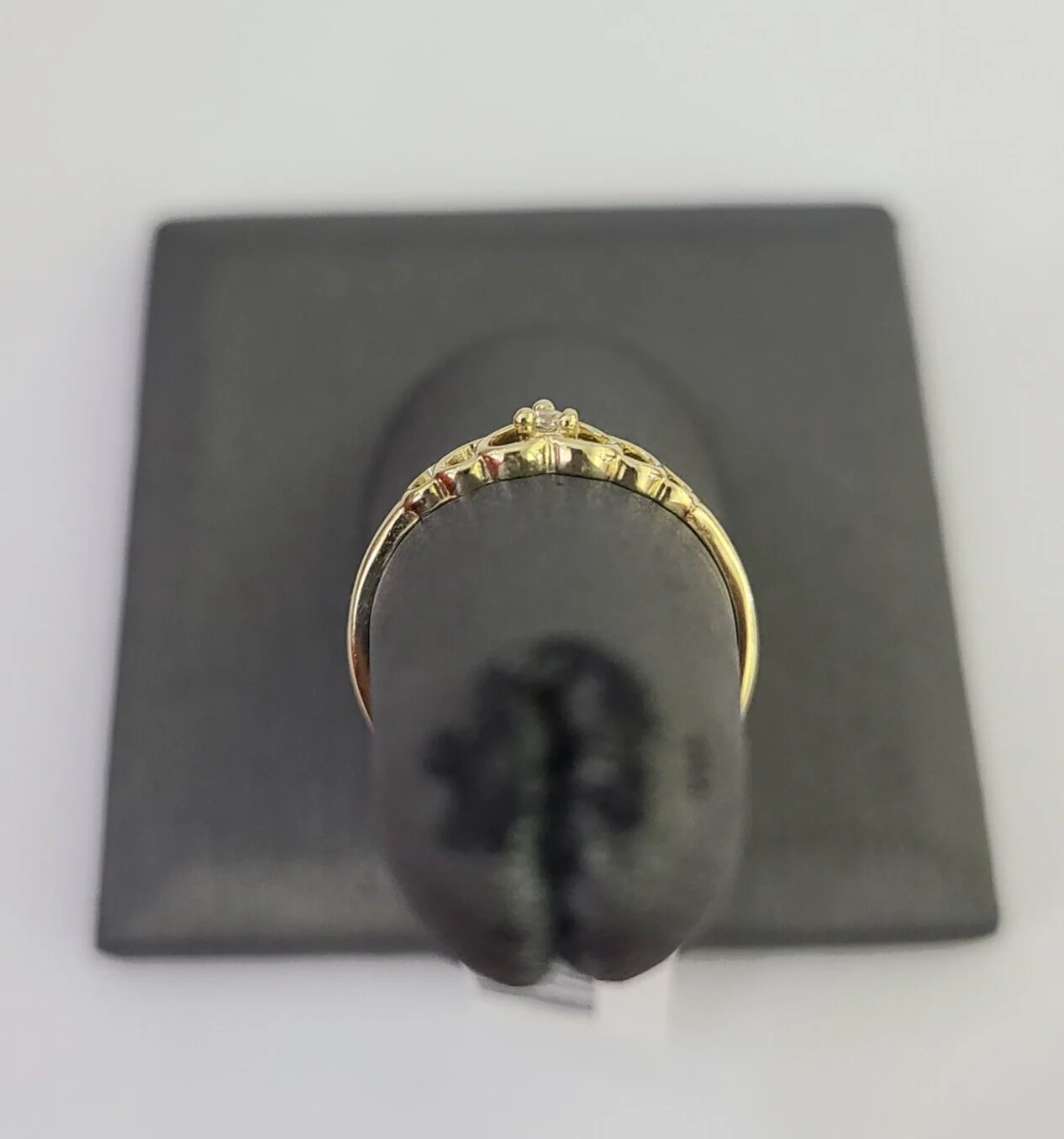 Real 10k Yellow Gold Hearts Ring Wedding Engagement Casual 10Kt Genuine Ring Sz 6,7,8,9 - Image 5