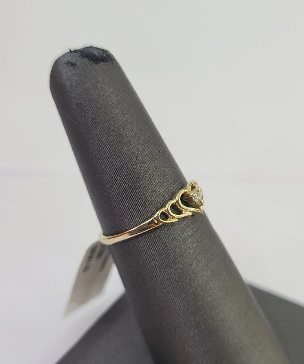 Real 10k Yellow Gold Hearts Ring Wedding Engagement Casual 10Kt Genuine Ring Sz 6,7,8,9 - Image 6